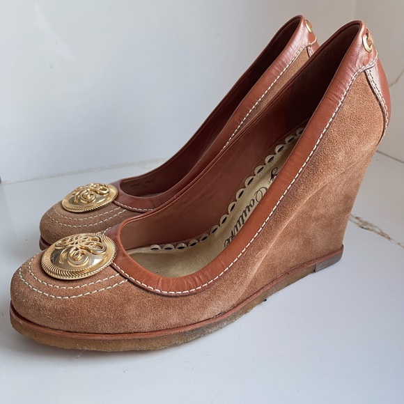 Juicy Couture Shoes - Juicy Couture vintage suede wedges size 9